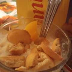A picture of Peach Cobbler Milkshake.