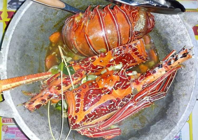 Lobster oyster saus mix vegetables