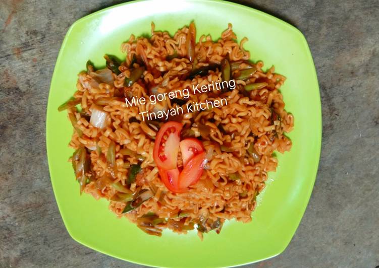 Cara Gampang Membuat Mie goreng keriting Anti Gagal