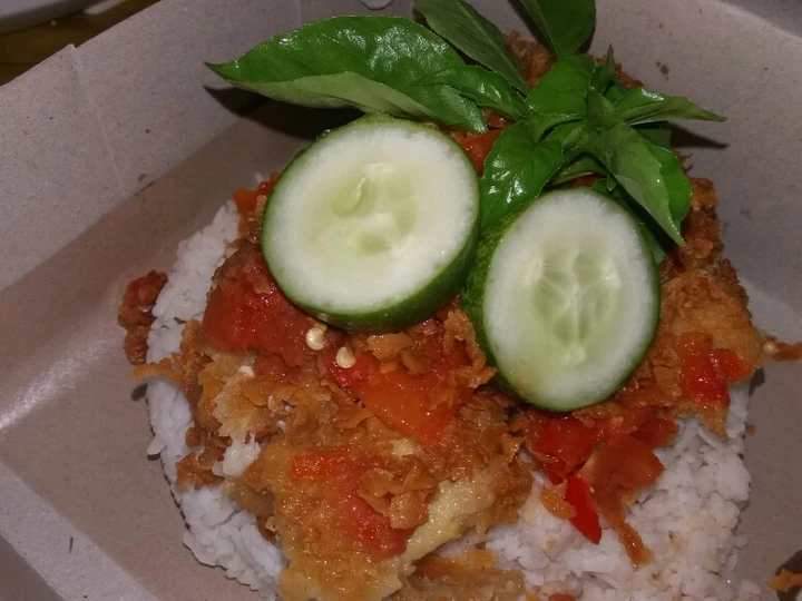 Cara Gampang Membuat Resep Ayam geprek krispy yang Uenak Anti Ribet, Mantap Sekali
