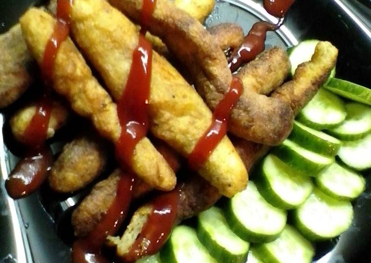 Recipe of Quick Sujji Potato Sticks