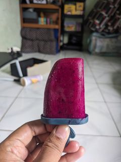 Foto resep Snack MPASI eskrim buah naga yoghurt