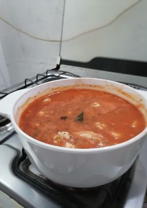 Una foto de Guiso de lenteja y pollo