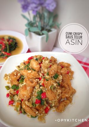 Foto resep Cumi crispy saus telur asin