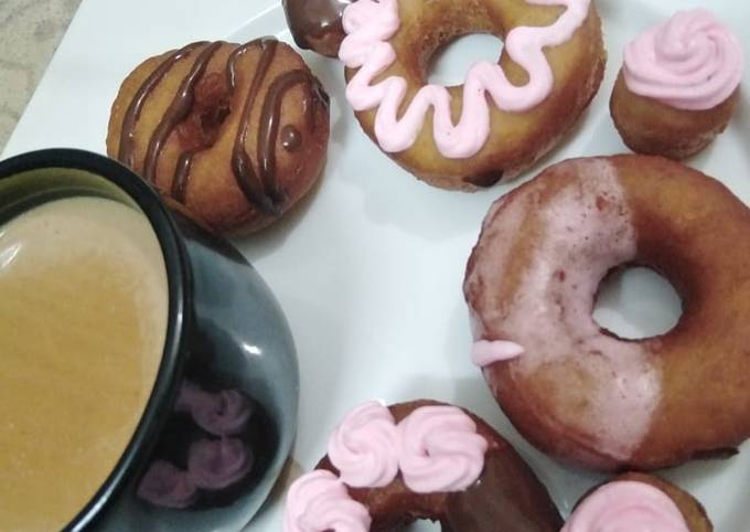 How to Prepare Homemade Chocolate filled Donuts🍩