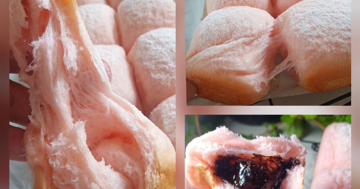 Resep roti pink rumahan enak dan mudah - Cookpad