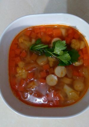 Foto resep Sup Merah Simple
