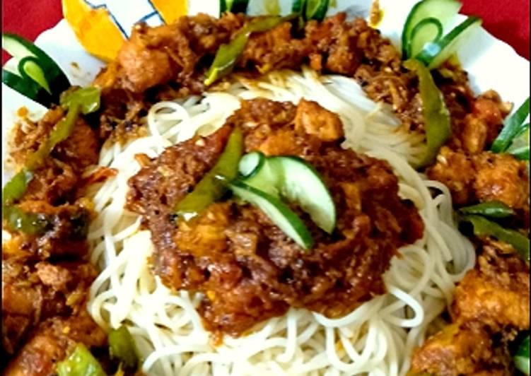 Simple Way to Prepare Quick Chicken Tikka Spaghetti