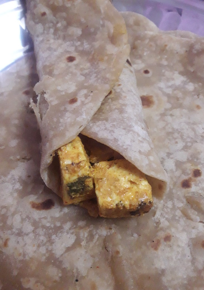பன்னீர் டிக்கா பிராங்கி(paneer tikka frankie recpe in tamil) செய்முறை முக்கிய புகைப்படம்