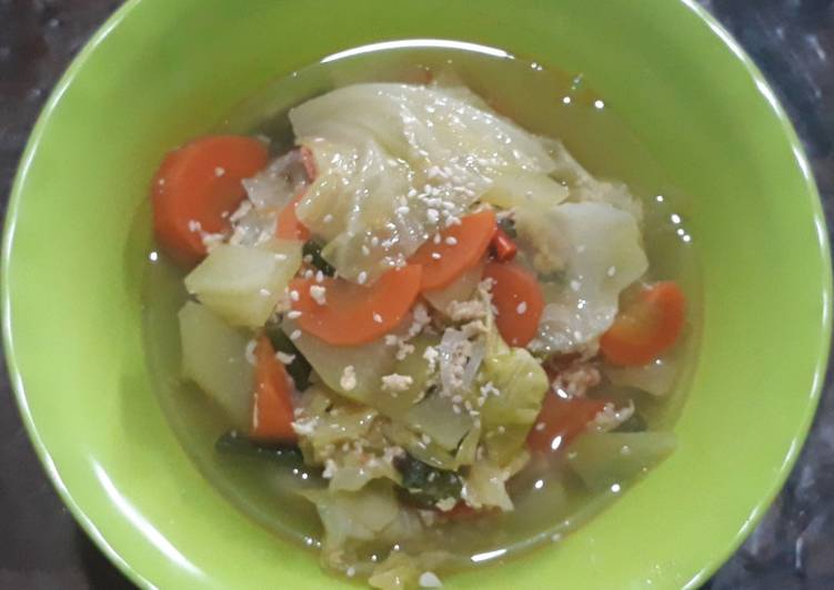 Supmis sayuran (sup tumis)