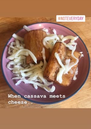 A picture of Fried Cassava - Indonesian way;).