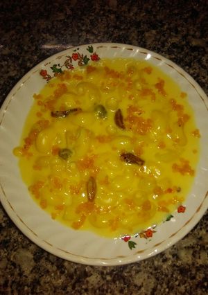 A picture of Pasta kheer.