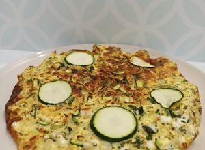 Foto principal de Frittata de calabacín en airfryer