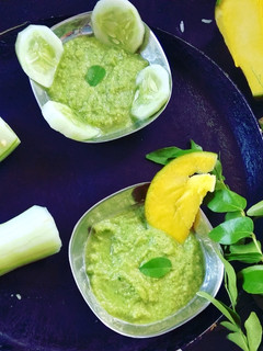 A picture of Cucumber mango chutney.
