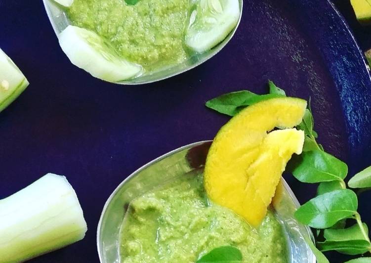 Recipe of Award-winning Cucumber mango chutney