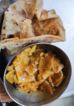 खिचिया की सब्ज़ी(khichiya ki sabzi recipe in hindi) रेसिपी मुख्य फोटो