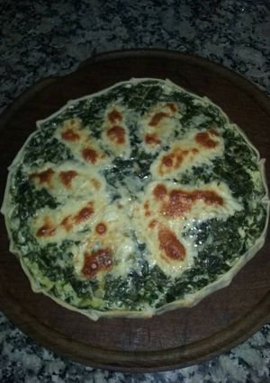 Una foto de Tarta simple de acelga