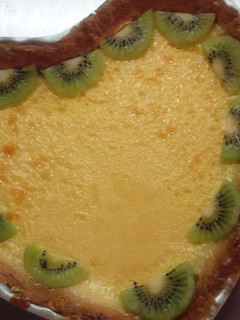 Una foto de Tarta de yogur y queso