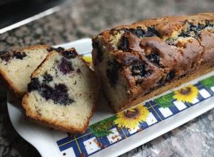 Una foto de Budín de moras