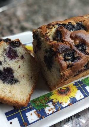 Una foto de Budín de moras