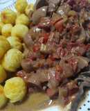 Lomo al Champiñón con Papas Noisette