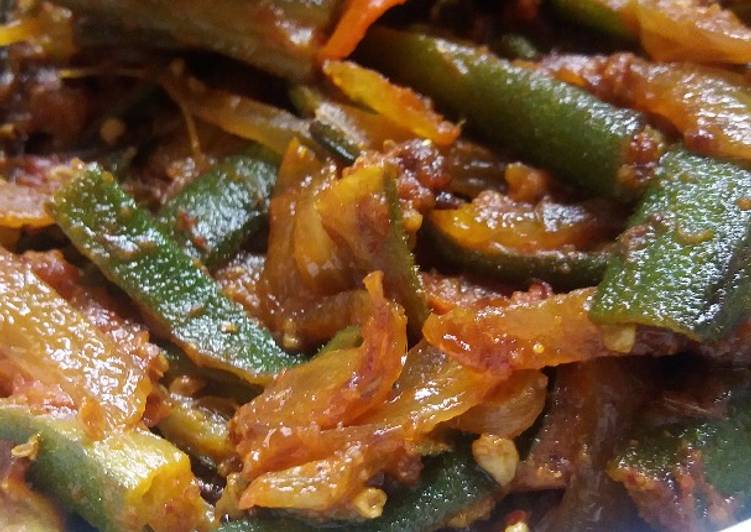 Recipe of Super Quick Homemade Bhindi do pyaza