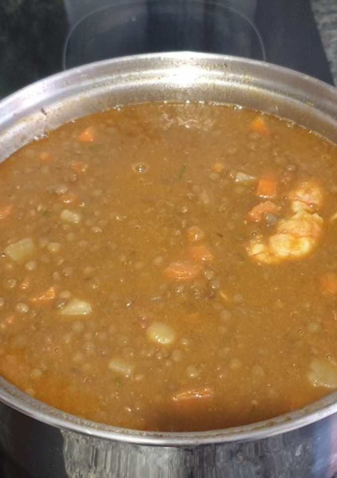 Una foto de Lentejas al curry