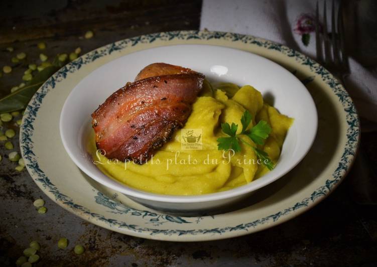 Guide pas à pas pour Préparer Super rapide Fait maison Purée rustique de pois cassés