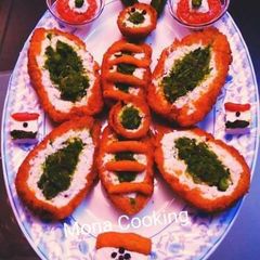 A picture of Tricolour Surprise Potatoes butterfly Cutlet.