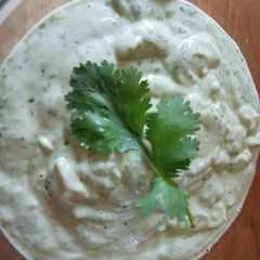 A picture of Avocado Lime Cilantro Dressing.