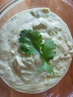 A picture of Avocado Lime Cilantro Dressing.