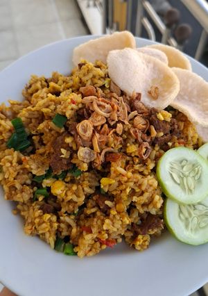 Foto resep Nasi Goreng Sapi Ala Restoran