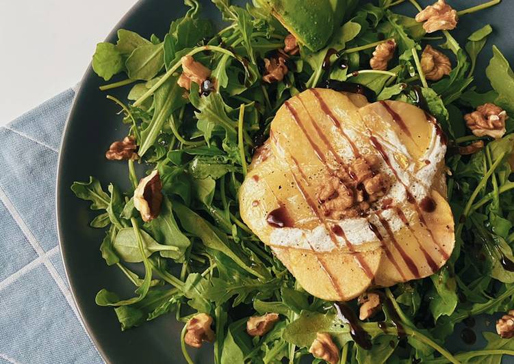 Salade composée Pomme, Chèvre & Miel 🍏