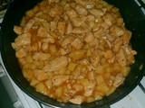 Pechugas con cerveza y patatas😋