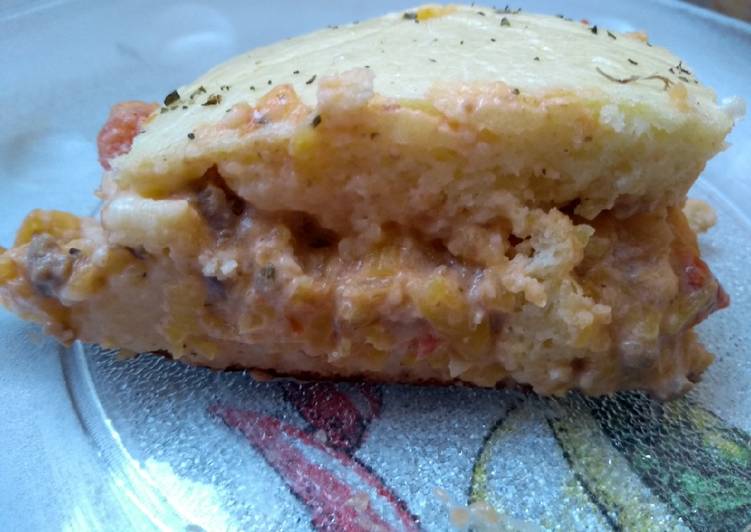 Torta de abobrinha com carne moída