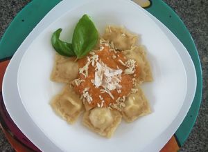 Una foto de Raviolis receta italiana