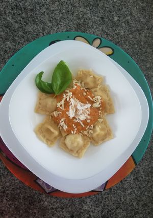 Una foto de Raviolis receta italiana