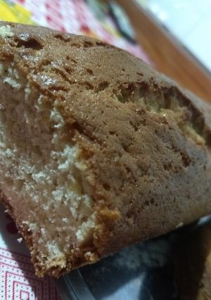 Una foto de Budín de banana, naranja y amapola
