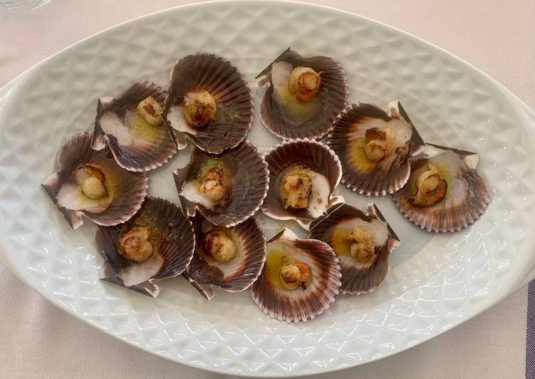 Recipe of Great Grilled Zamburiñas (small scallops) | So Great Food Recipe From My Kitchen