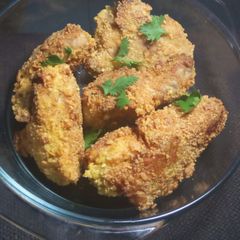 A picture of KFC style fried chicken #authormarathon.