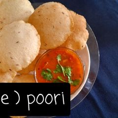 A picture of Semolina (rava) poori.
