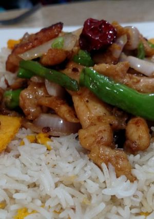 A picture of Chiken Jalferzi Rice ❤❤ #Ramdankitayari #Rice_Competition.
