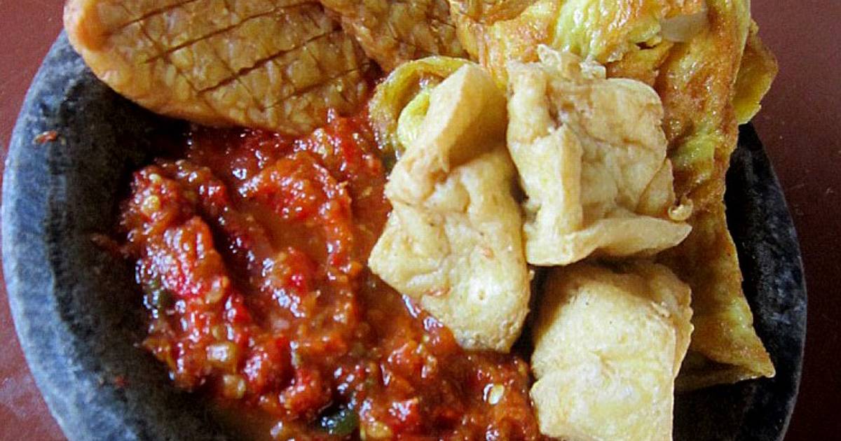 Resep Penyetan I Tahu Tempe Telur Sambal Terasi Oleh Eunike Lala