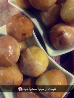 صورة لوصفة لقيمات او جبنية محشيه لذيذة من صنع ايدي 🌸💜