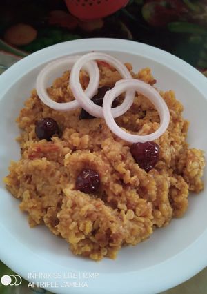 A picture of Bhunwa Moong Daal.
