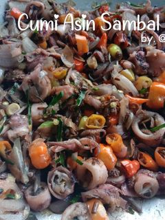 Foto resep Cumi Asin Sambal Matah