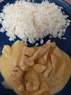 Una foto de Pollo con salsa de naranja