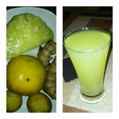 Pineapple juice A picture of Pineapple juice.