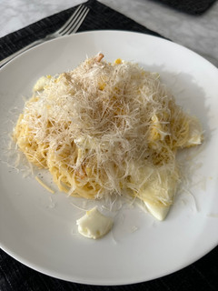 A picture of Spaghetti with Fried Eggs.