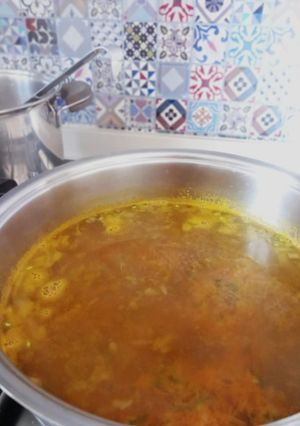 Una foto de Caldo casero